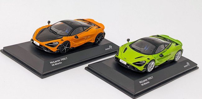 ОБЗОР: Solido (1:43) McLaren 765 LT V8-Biturbo (зеленый/оранжевый)
