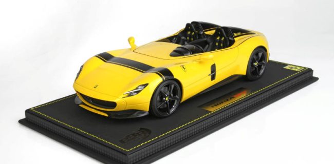 BBR Ferrari Monza Icona SP2 — желтая модена с черными полосами