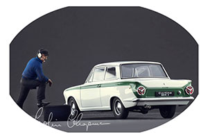 ФИГУРКА КОЛЛЕКЦИОННАЯ COLIN CHAPMAN РУЧНАЯ РАБОТА В МАСШТАБЕ 1:18 КОЛИН ЧАПМАН