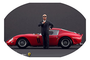 ФИГУРКА КОЛЛЕКЦИОННАЯ ENZO FERRARI РУЧНАЯ РАБОТА В МАСШТАБЕ 1:18 ЭНЦО ФЕРРАРИ (ЧЕРНЫЙ ПИДЖАК)