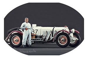 ФИГУРКА КОЛЛЕКЦИОННАЯ RUDOLF CARACCIOLA РУЧНАЯ РАБОТА В МАСШТАБЕ 1:18 РУДОЛЬФ КАРАЧЧИОЛА