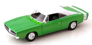 DODGE CHARGER R/T 1969 GREEN METALLIC WHITE