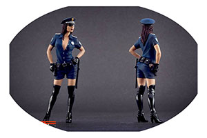 ФИГУРКА КОЛЛЕКЦИОННАЯ POLICE GIRL РУЧНАЯ РАБОТА В МАСШТАБЕ 1:18 ДЕВУШКА ПОЛИЦЕЙСКИЙ