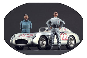 ФИГУРКА КОЛЛЕКЦИОННАЯ STIRLING MOSS & DENIS JENKINSONS / 2 ФИГУРКИ 1:18 СТИРЛИНГ МОСС И ДЕННИС ДЖЕНКИНСОНС