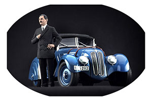 ФИГУРКА КОЛЛЕКЦИОННАЯ KARL RAPP BMW FOUNDER РУЧНАЯ РАБОТА В МАСШТАБЕ 1:18 КАРЛ РАПП ОСНОВАТЕЛЬ БМВ
