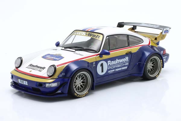 PORSCHE 911 (964) RWB RAUH-WELT ROTHMANS 2022 BLUE/WHITE/RED/GOLD / ПОРШЕ 911 РОТМАНС
