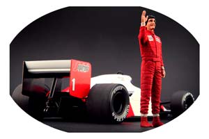 ФИГУРКА КОЛЛЕКЦИОННАЯ ALAIN PROST РУЧНАЯ РАБОТА В МАСШТАБЕ 1:18 АЛАН ПРОСТ