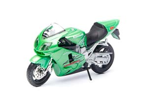 KAWASAKI NINJA ZX-12R / КАВАСАКИ НИНДЗЯ ЗХ-12Р ЗЕЛЕНЫЙ (ДЛИНА 11,9 СМ)