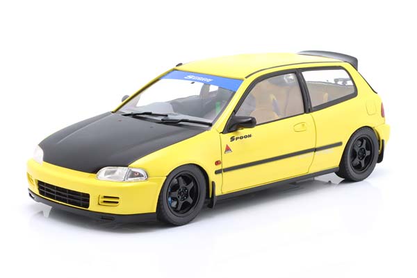 HONDA CIVIC EG6 SPOON 1991 YELLOW/MATT BLACK / ХОНДА СИВИК ЖЕЛТЫЙ