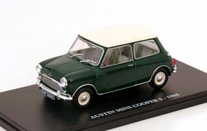 AUSTIN MINI COOPER S 1965 ТЕМНО-ЗЕЛЕНЫЙ С БЕЛЫМ