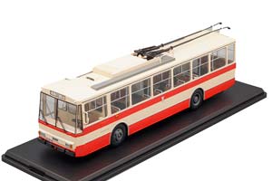 SKODA 14TR ТРОЛЛЕЙБУС WEIMAR 1981 БЕЖЕВЫЙ С КРАСНЫМ