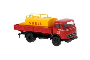 MERCEDES-BENZ LP 328 ЦИСТЕРНА SHELL 1960 КРАСНЫЙ С ЖЕЛТЫМ
