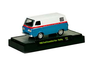 FORD SHELBY ECONOLINE VAN 1965 BLUE/WHITE / ФОРД SHELBY ECONOLINE VAN 1965 СИНИЙ/БЕЛЫЙ (ДЛИНА МОДЕЛИ 6-10 СМ)