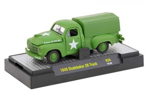 STUDEBAKER 2R TRUCK USA ARMY 1949 GREEN / СТУДЕБЕКЕР 2Р ГРУЗОВИК США АРМИЯ 1949 ЗЕЛЕНЫЙ (ДЛИНА МОДЕЛИ 6-10 СМ)