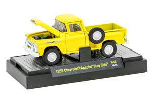 CHEVROLET APACHE 1958 YELLOW / ШЕВРОЛЕ АПАЧ 1958 ЖЕЛТЫЙ (ДЛИНА МОДЕЛИ 6-10 СМ)