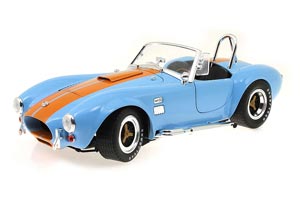 SHELBY COBRA 427 S/C 1966 BLUE WITH ORANGES STRIPES / ШЕЛБИ КОБРА СИНИЙ