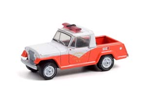 JEEP JEEPSTER COMMANDO CHATTANOOGA RURAL FIRE DEPARTMENT NO.3 1967  / ДЖИП СЕЛЬСКАЯ ПОЖАРНАЯ СЛУЖБА (ДЛИНА МОДЕЛИ 6-10 СМ)
