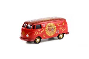 VW VOLKSWAGEN T1 VAN CHINESE ZODIAC 2022 YEAR OF THE TIGER / ФОЛЬКСВАГЕН T1 ВАН КИТАЙСКИЙ ЗОДИАК 2022 ГОД ТИГРА (ДЛИНА МОДЕЛИ 6-10 СМ)