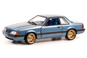 FORD MUSTANG 5.0 LX 1989 MEDIUM SHADOW BLUE (ПРОИЗВОДИТЕЛЬ GMP)