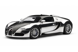 BUGATTI EB VEYRON 16.4 PUR SANG (BLACK/ALUMINIUM CASTING)