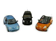 CITROEN C2/C3 ГОЛУБОЙ, ЧЕРНЫЙ, ОРАНЖЕВЫЙ НАБОР ИЗ 3Х МОДЕЛЕЙ