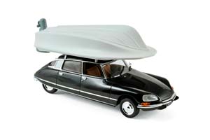 CITROEN DS21 PALLAS С ЛОДКОЙ НА КРЫШЕ 1972 BLACK (ИЗ К/Ф ПРИКЛЮЧЕНИЯ РАВВИНА ЯКОВА)