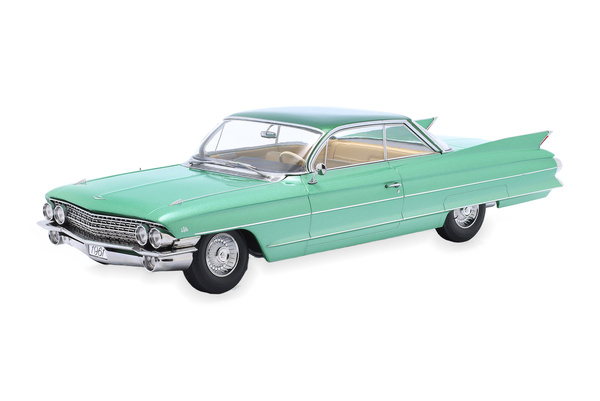CADILLAC COUPE DEVILLE SERIES 62 1961 LIGHTGREEN-METALLIC
