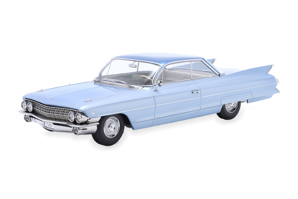 CADILLAC COUPE DEVILLE SERIES 62 1961 LIGHTBLUE-METALLIC BLUE METALLIC