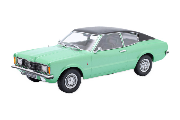 FORD TAUNUS GT COUPE WITH VINYL ROOF 1971 GREENMETALLIC FLATBLACK