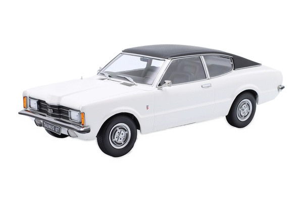 FORD TAUNUS GT COUPE WITH VINYL ROOF 1971 WHITE FLATBLACK