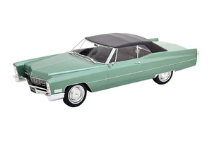 CADILLAC DEVILLE WITH SOFTTOP 1967 LIGHTGREEN-METALLIC BLACK LIMITED EDITION 500 PCS