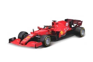 FERRARI SF21 SCUDERIA FERRARI #55 C ФИГУРКОЙ ПИЛОТА C.SAINZ JR. FORMULA 1 2021 / FERRARI SF21 SCUDERIA FERRARI #55 C ФИГУРКОЙ ПИЛОТА C.SAINZ JR. FORMULA 1 2021