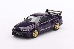 NISSAN SKYLINE GT-R (R34) TOMMYKAIRA R-Z BLUE (ДЛИНА МОДЕЛИ 6-10 СМ)