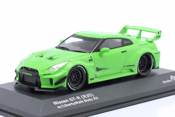 NISSAN GT-R (R35) LIBERTY WALK BODY KIT LIGHT GREEN