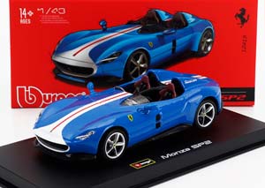 FERRARI MONZA SP2 2018, BLUE SILVER