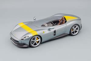 FERRARI MONZA SP1 2019, SILVER/YELLOW