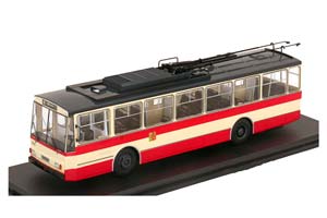 SKODA 14TR PLZEN 1981 BEIGE/RED / ШКОДА ТРОЛЛЕЙБУС