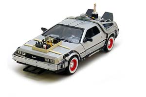 DELOREAN DMC12 BACK TO FUTURE 3 1987 SILVER (ИЗ К/Ф НАЗАД В БУДУЩЕЕ 3)