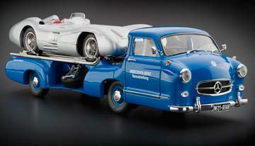 MERCEDES RENNTRANSPORTER RACE CAR TRANSPORTER 1954 BLUE