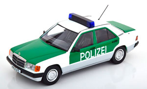 MERCEDES W201 190 POLICE 1993 GREEN/WHITE / МЕРСЕДЕС ПОЛИЦИЯ