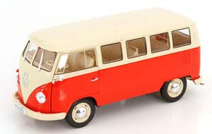 VW VOLKSWAGEN BULLI T1 BUS 1963 RED CREME