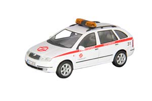 SKODA FABIA COMBI DP PRAHA POHOTOVOST AUTOBUSY WHITE / SKODA FABIA COMBI DP PRAHA POHOTOVOST AUTOBUSY БЕЛЫЙ
