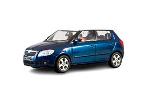 SKODA FABIA II STORM BLUE METALLIC WITH WHITE ROOF / SKODA FABIA II ШТОРМ СИНИЙ МЕТАЛЛИК С БЕЛОЙ КРЫШЕЙ