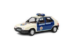 SKODA FAVORIT 136L MESTSKA POLICIE PRAHA 1988 WHITE/BLUE / SKODA FAVORIT 136L МЕСТСКАЯ ПОЛИЦИЯ ПРАГА 1988 БЕЛЫЙ/СИНИЙ