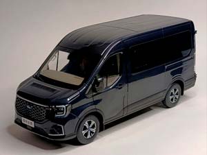 FORD TRANSIT T8 -2024 DARK BLUE 1:18