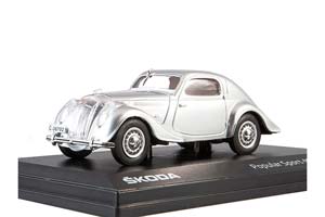 SKODA POPULAR SPORT MONTE CARLO 1937 SILVER / SKODA ПОПУЛЯРНЫЙ СПОРТ МОНТЕ-КАРЛО 1937 СЕРЕБРО