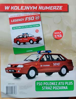 FSO POLONEZ ATU PLUS STRAZ POZARNA, KULTOWE LEGENDY FSO 80
