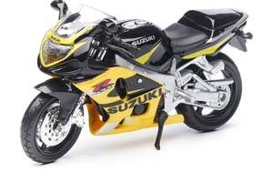 SUZUKI GSX-R600 / СУЗУКИ ГСИКС-Р600 ЧЕРНЫЙ/ЖЕЛТЫЙ (11.9 СМ)