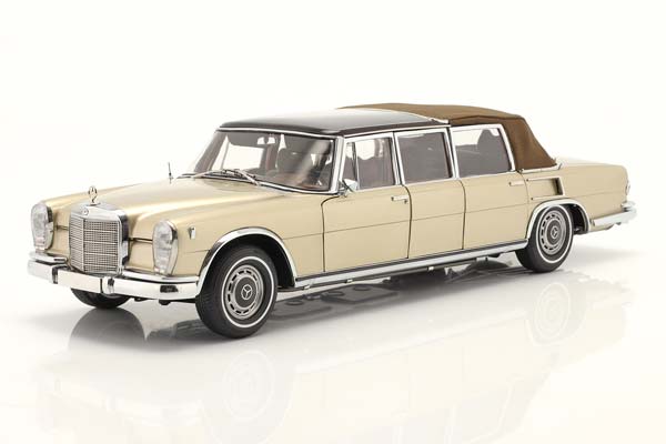 MERCEDES 600 PULLMAN LANDAULET 1960-1970 BEIGE/BROWN LIMITED EDITION 800 PCS.