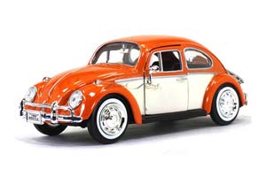 VW VOLKSWAGEN BEETLE WITH TOP LUGGAGE RACK 1959 / ФОЛЬКСВАГЕН С БАГАЖНИКОМ ОРАНЖЕВЫЙ